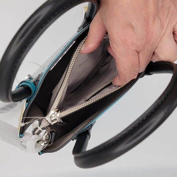 Michael Kors Mercer Color-Block Leather Cross Body - Picture 9 of 13